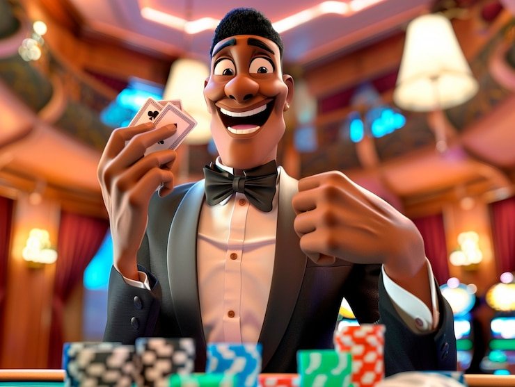 Tampilan meja Live Casino dojo77 dengan dealer nyata siaran langsung untuk pengguna Indonesia